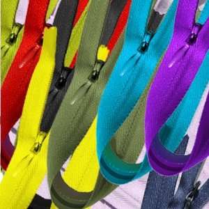   Assortment of Colors 10 (12 Zippers/pack): Arts, Crafts & Sewing