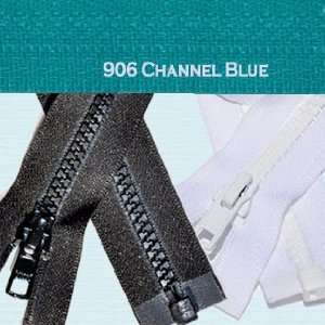   Molded Plastic ~ Separating   906 Channel Blue (1 Zippers / Pack