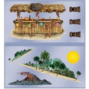   By Beistle Company Tiki Bar & Island Wall Add Ons: Everything Else