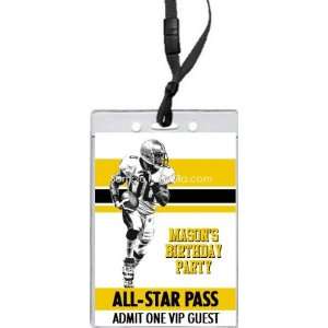  Steelers Colored Football All Star Pass Invitation: Home 