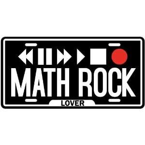  New  Play Math Rock  License Plate Music