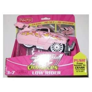  Shake N Go Crash ups Pink Low Rider Car 