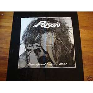  POISON MUSIC GROUP TAPESTRY WALLHANGING 40 X 45 DEVIL W 