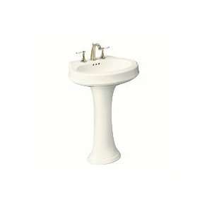  Kohler K 2326 8 Leighton Pedestal Lavatory, Biscuit