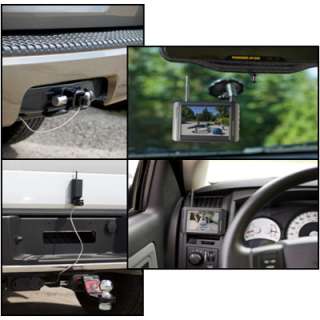   Vehicle Back Up and Hitch Alignment Camera with 3.5 Inch Color Monitor