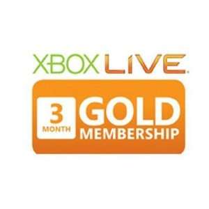   Exclusive X360 Live 3 month Gold Card By Microsoft Xbox Electronics