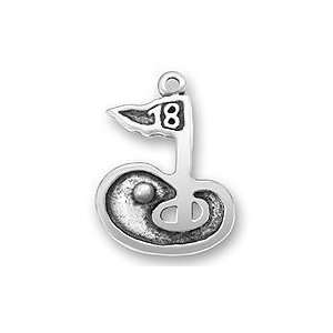  .925 Sterling Silver Golf Hole Charm: Everything Else