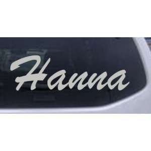  Hanna Car Window Wall Laptop Decal Sticker    Silver 12in 