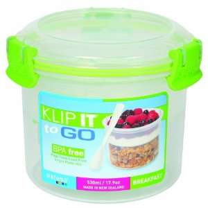 Sistema Klip It Breakfast to Go Containers with Color Accented Clips 