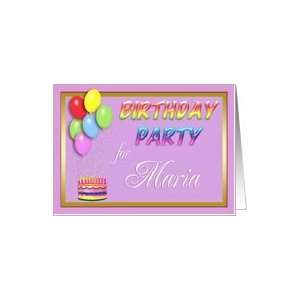  Maria Birthday Party Invitation Card: Toys & Games