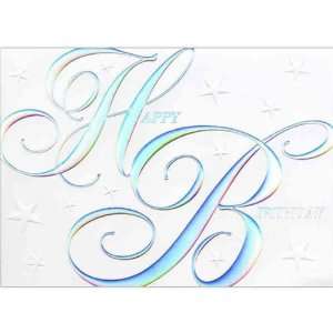 Birchcraft Studios 0506 Silver Birthday Wishes   Silver Lined Envelope 