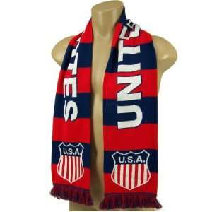 USA SOCCER WORLD CUP OFFICIAL LOGO SCARF:  Sports 