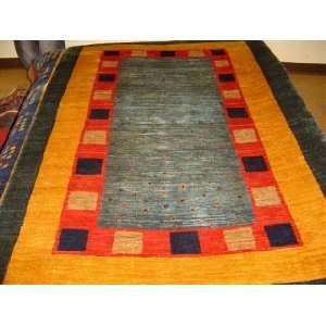    3x5 Hand Knotted Gabbeh Persian Rug   50x34: Home & Kitchen
