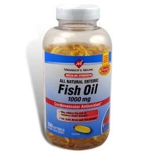  Members Mark Fish Oil 1000 Mg, 350 Softgels, All Natural 