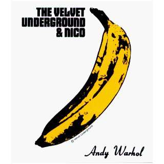  Velvet Underground   Andy Warhol Banana Logo   Sticker 