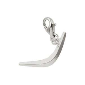  Charms Boomerang Charm with Lobster Clasp, Sterling Silver Jewelry