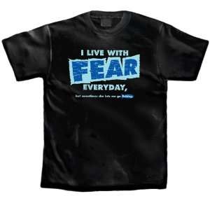  L.A. Imprints 1021S I Live with Fear   Small T Shirt 