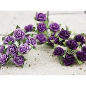  Mini Roses Purple Arts, Crafts & Sewing