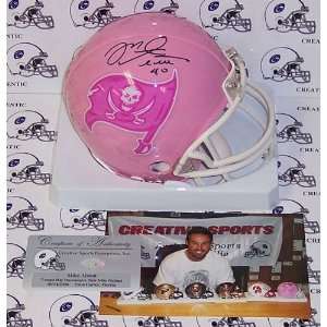  Alstott Autographed Mini Helmet   Riddell Pink Bucs: Sports & Outdoors
