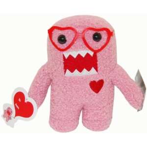   Inch Plush Figure Valentines Day Heart Glasses Domo Pink: Toys & Games