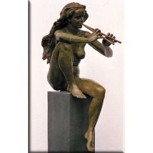  Flute Player 10x16 Streched Canvas Art by Buick, Robin 