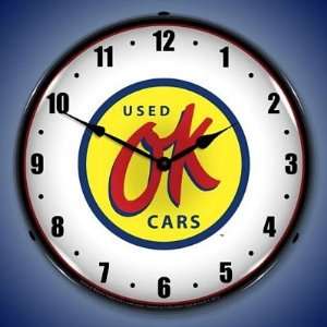  OK Used Cars Lighted Wall Clock: Home & Kitchen