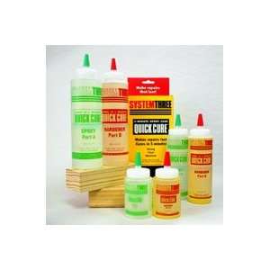   Three Quick Cure Epoxy 120503 1 Quart Kit Amber