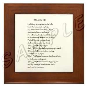  The 121st Psalm Framed Tile