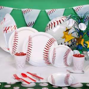  BuySeasons Baseball Fan Party Kit (16 guests) 203635: Toys 