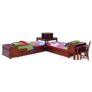  Lea Kids Dillon Twin L Shaped Bed with Corner Unit   906 