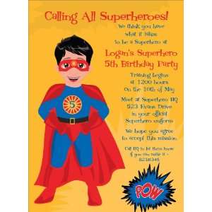  Super Hero Black Hair Invitations: Health & Personal Care