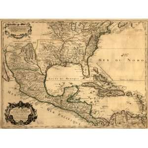  1703 map: North America: Home & Kitchen