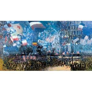   Reproduction   George Benjamin Luks   32 x 18 inches   Armistice Night