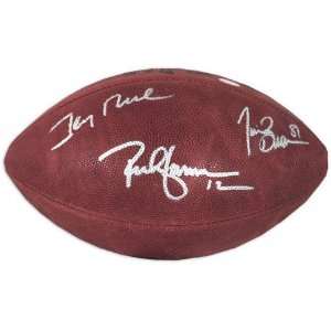 Rich Gannon, Jerry Rice & Tim Brown Autographed NFL Football:  
