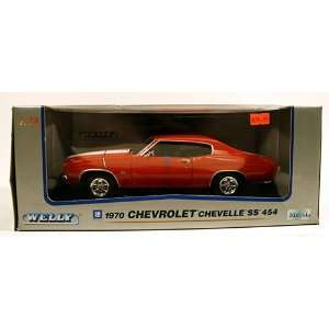  Red and White 1970 Chevrolet Chevelle SS 454 Toys & Games