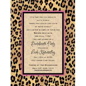 Lovely Leopard Party Invitations