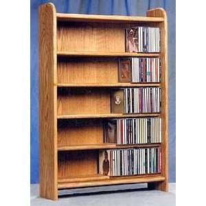  Wood Shed Solid Oak Cabinet CD Rack TWS 502 Electronics