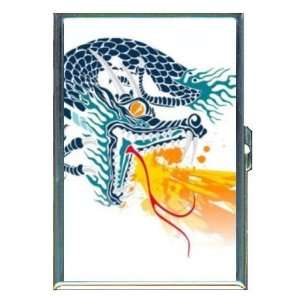Fire Breathing Dragon Tattoo ID Holder, Cigarette Case or Wallet: MADE 