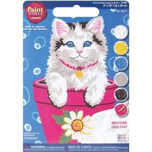  New   Learn To Paint! Paint By Number Kit 8X10 Flower 