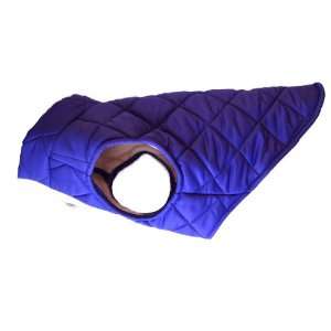  American Digs Quilted Puffer Dog Coat Medium Purple, Fits 