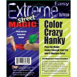   Forum Novelties Extreme Street Magic   Color Crazy Hanky: Toys & Games