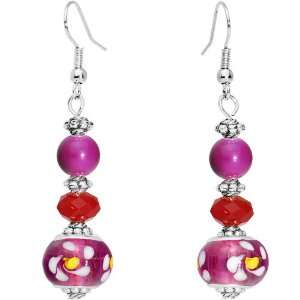  Bead Me Beautiful Purple Drop Earrings Jewelry