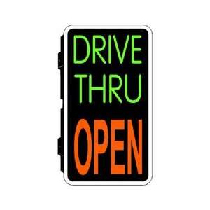  Drive Thru Open Backlit Sign 24 x 13