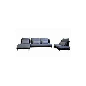  3 Piece Leather / Fabric Sectional Sofa by Wholesale 