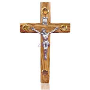  30cm Catholic Olive Wood Cross With Crucifix: Everything 