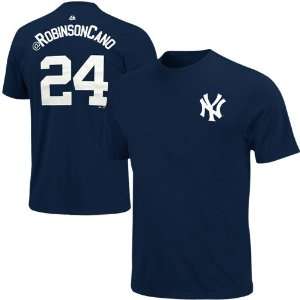   New York Yankees #24 Twitter T Shirt   Navy Blue: Sports & Outdoors