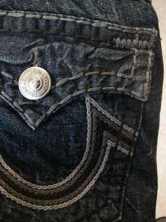   religion mens Ricky super T chain stitch jeans in Retribution  