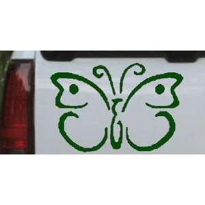 Butterfly 3 Butterflies Car Window Wall Laptop Decal Sticker    Dark 