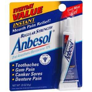   ANBESOL GEL 0.25oz by PFIZER CONS HEALTHCARE: Health & Personal Care