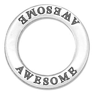    Sterling Silver Awesome Affirmation Band Pendant.: Jewelry